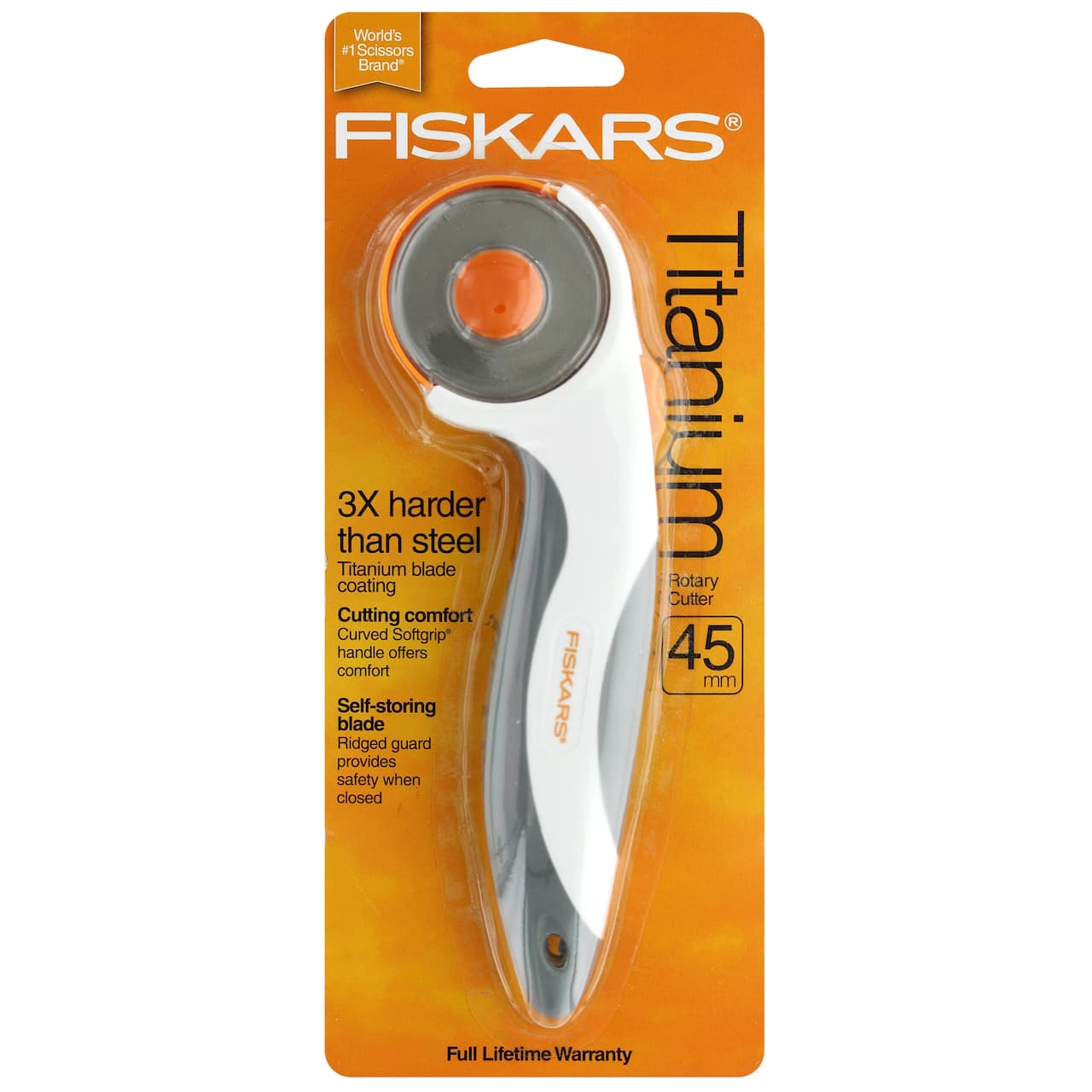 Fiskars&#xAE; 45mm Comfort Titanium Rotary Cutter